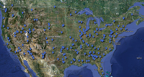 FEMA Camps Karte USA